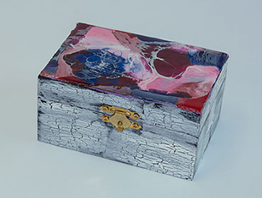 Holzbox Encaustic, krakeliert